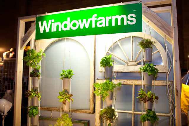 Windowfarms sells vertical, hydroponic growing system that allows for year-round growing in almost any window.